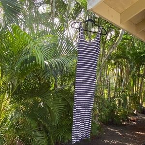 Sis sis. Navy/tan sundress